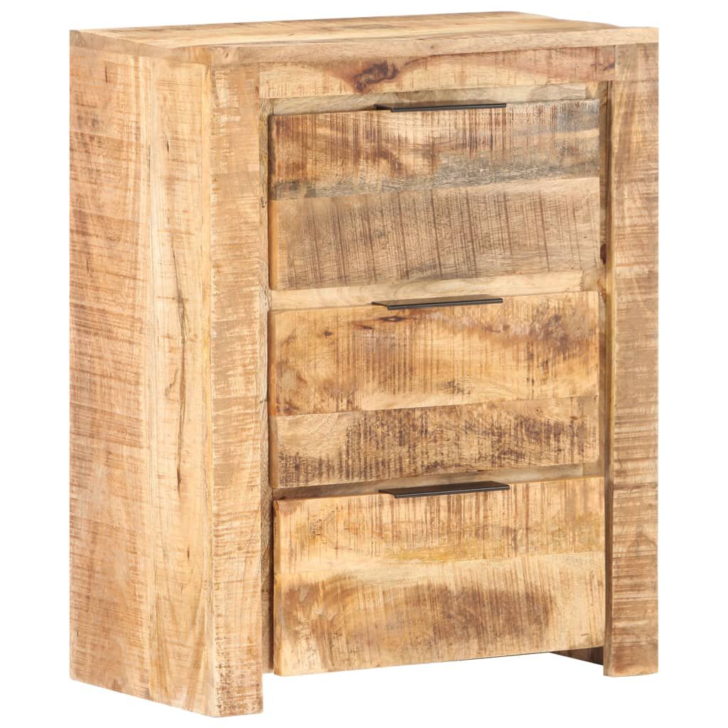 vidaXL Sideboard 59x33x75 cm Rough Mango Wood