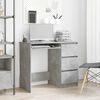 vidaXL Desk Concrete Grey 90x45x76 cm Engineered Wood