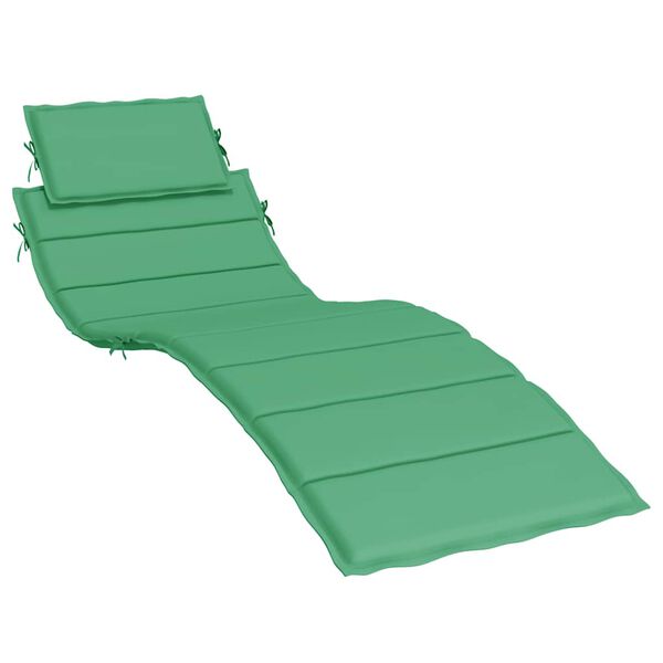 vidaXL Sun Lounger Cushion Green 186x58x4cm Oxford Fabric