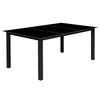 vidaXL 9 Piece Folding Outdoor Dining Set Aluminium Black