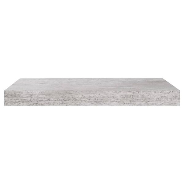 vidaXL Floating Wall Shelves 2 pcs Concrete Grey 50x23x3.8 cm MDF