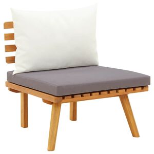 vidaXL Garden Corner Sofa with Cushions Solid Acacia Wood