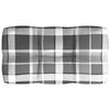 vidaXL Pallet Sofa Cushions 7 pcs Grey Check Pattern