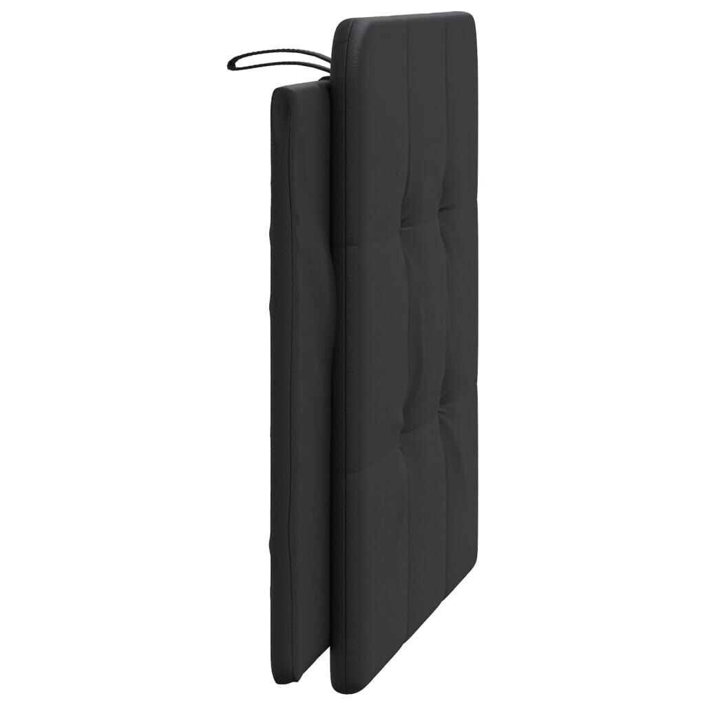 vidaXL Headboard Cushion "Zadar" Black 100 cm Faux Leather