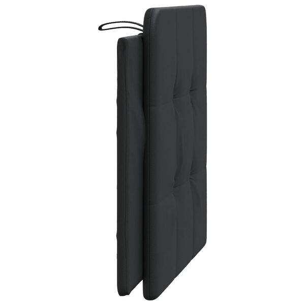vidaXL Headboard Cushion "Zadar" Black 100 cm Faux Leather