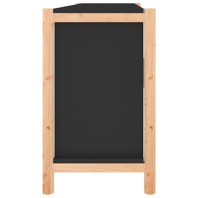 vidaXL Sideboard Black 107x38x60 cm Engineered Wood