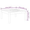 vidaXL 4 Piece Garden Lounge Set with Cushions Cream 63x63 cm