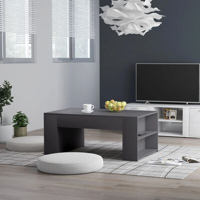 vidaXL Coffee Table Grey 100x60x42 cm Engineered Wood