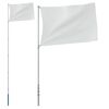 vidaXL Telescopic Flagpole Silver 5.5 m Aluminium