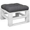 vidaXL Pallet Cushion 50x50x12 cm Grey Fabric