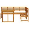 vidaXL Garden Bench Set 3 pcs Brown Solid Acacia Wood