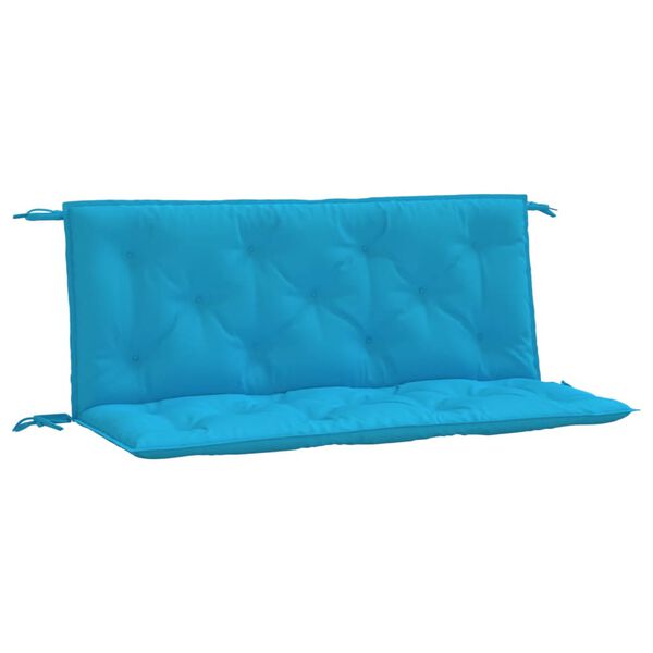 vidaXL Garden Bench Cushions 2pcs Light Blue 120x50x7cm Oxford Fabric