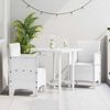 vidaXL Garden Chair 2 pcs White 53 x 49 x 85 cm PP