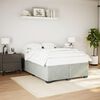 vidaXL Bed Frame without Mattress Light Grey Queen Velvet