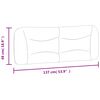 vidaXL Headboard Cushion "Hvar" Dark Grey 137 cm Double Fabric