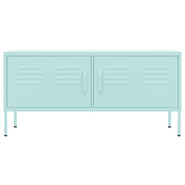 vidaXL TV Cabinet Mint 105x35x50 cm Steel