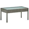 vidaXL 4 Piece Garden Lounge Set with Cushions Poly Rattan Grey