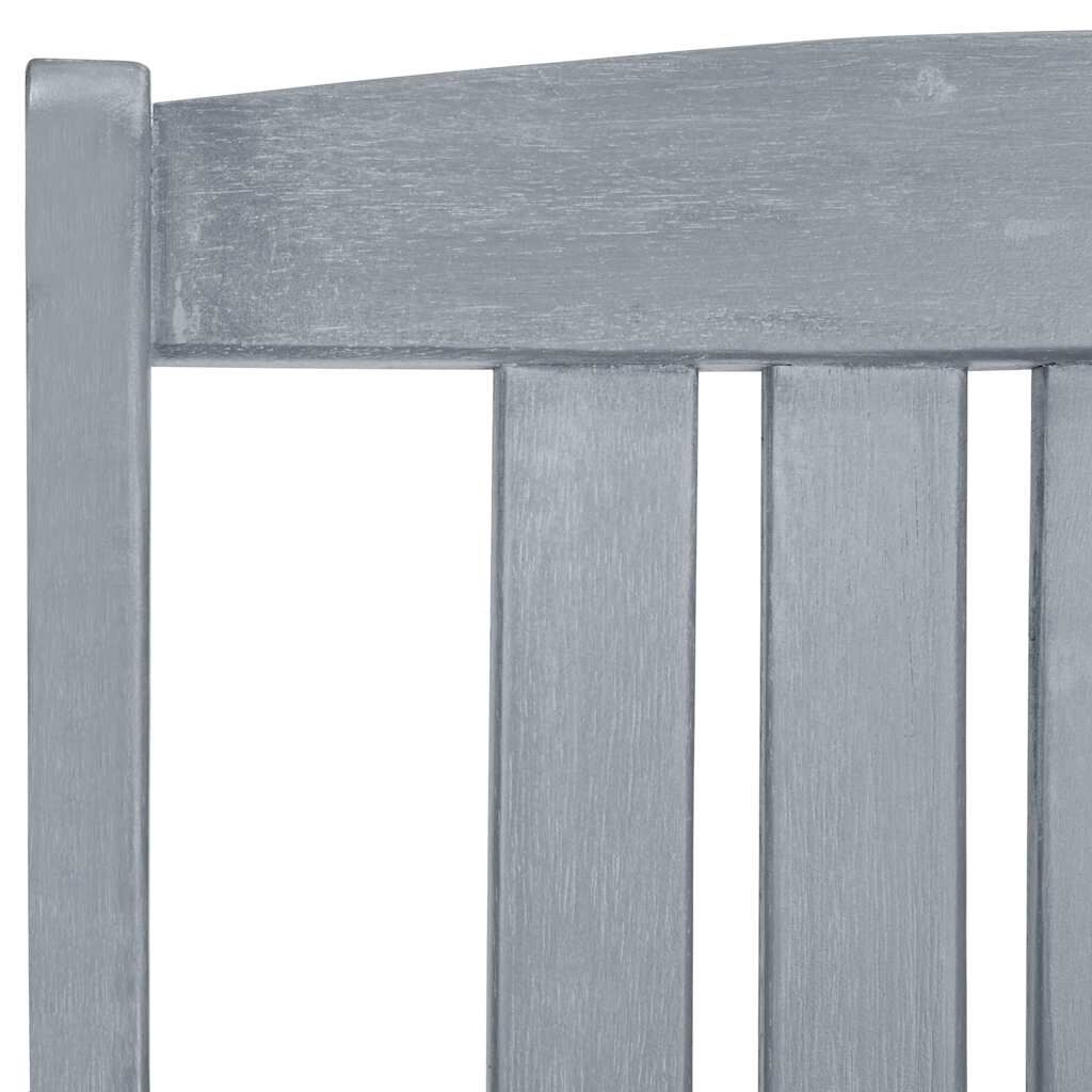 vidaXL Garden Chairs with Cushions 6 pcs Solid Wood Acacia Grey