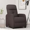 vidaXL Recliner Chair Dark Brown Fabric