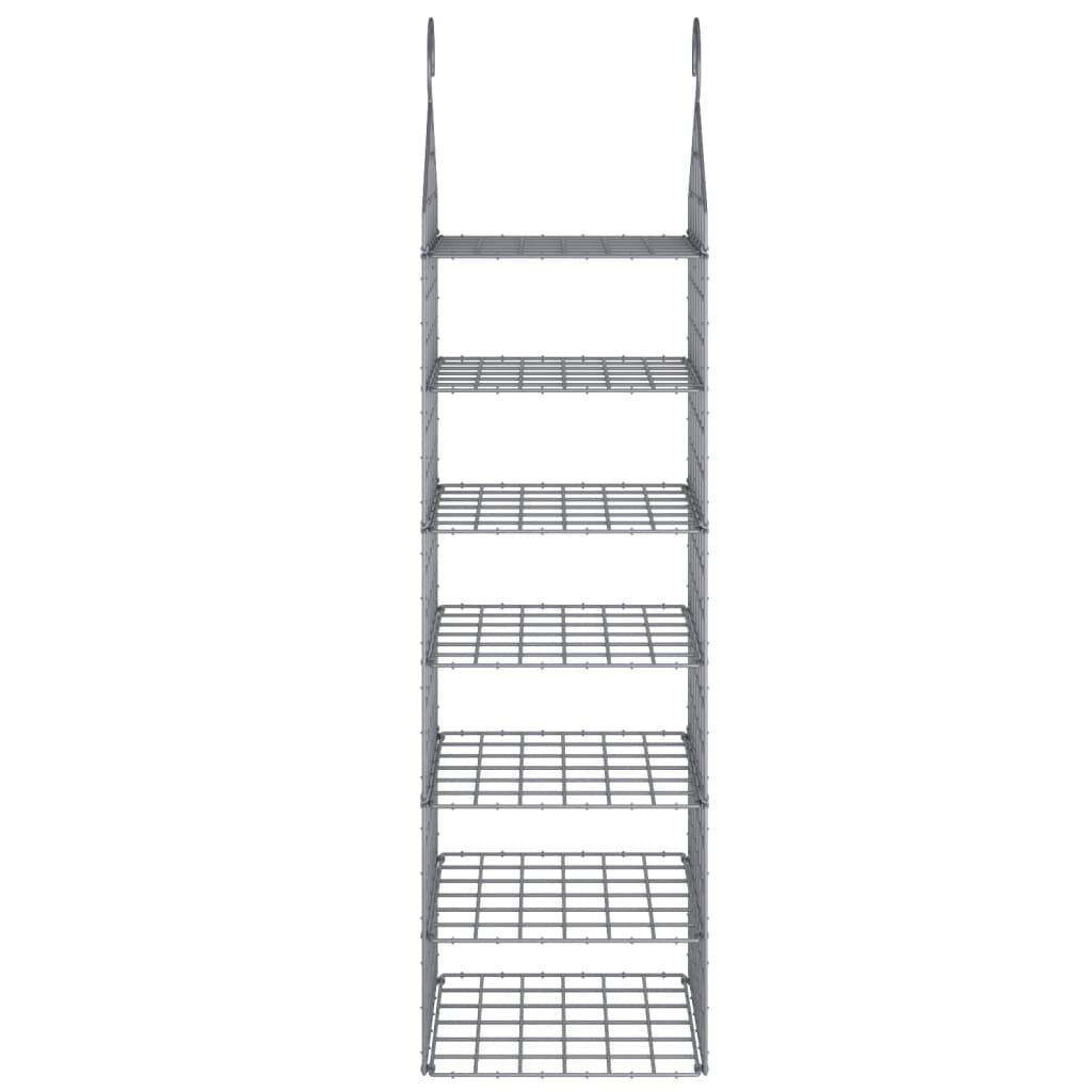 vidaXL Hanging Closet Organiser with 7 Shelves 2 pcs