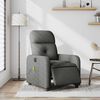 vidaXL Electric Massage Recliner Chair Dark Grey Fabric