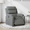 vidaXL Electric Massage Recliner Chair Dark Grey Fabric