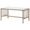 vidaXL 4 Piece Garden Lounge Set with Cushion Poly Rattan Beige
