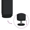vidaXL Clothes Rack with Shoe Storage Black 100x40x184 cm