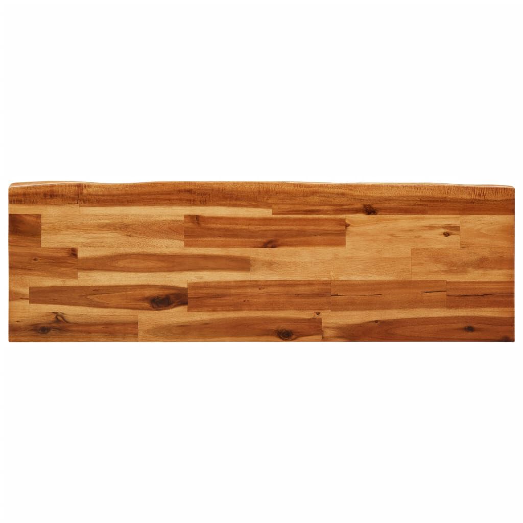 vidaXL Bench with Live Edge 110 cm Solid Wood Acacia