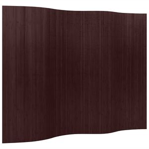 vidaXL Room Divider Bamboo Dark Brown 250x165 cm