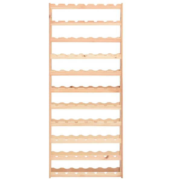 vidaXL Wine Rack for 77 Bottles Pinewood