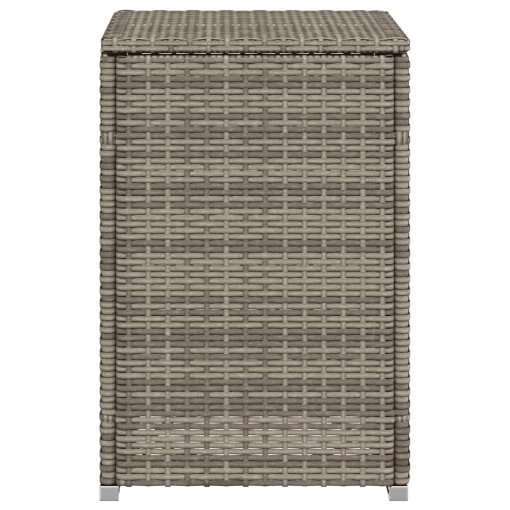 vidaXL Propane Tank Cover Table Grey 40x40x60 cm Poly Rattan