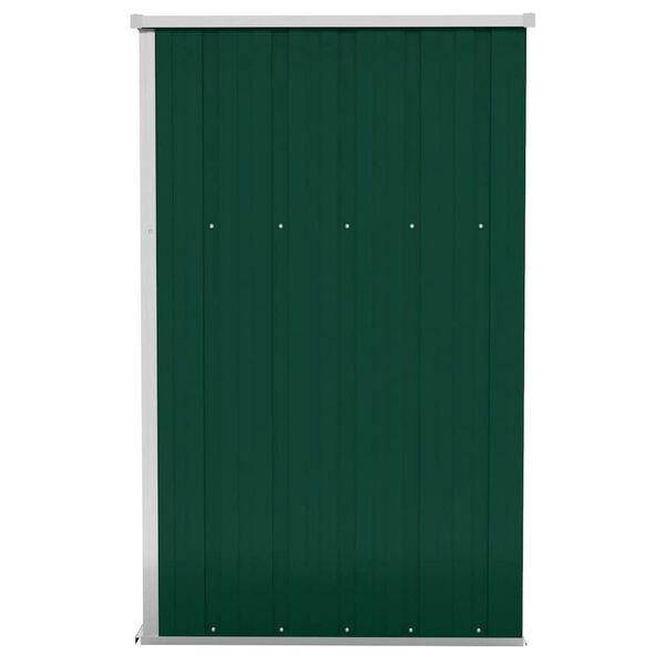 vidaXL Wall-mounted Garden Shed Green 118x100x178 cm Galvanised Steel