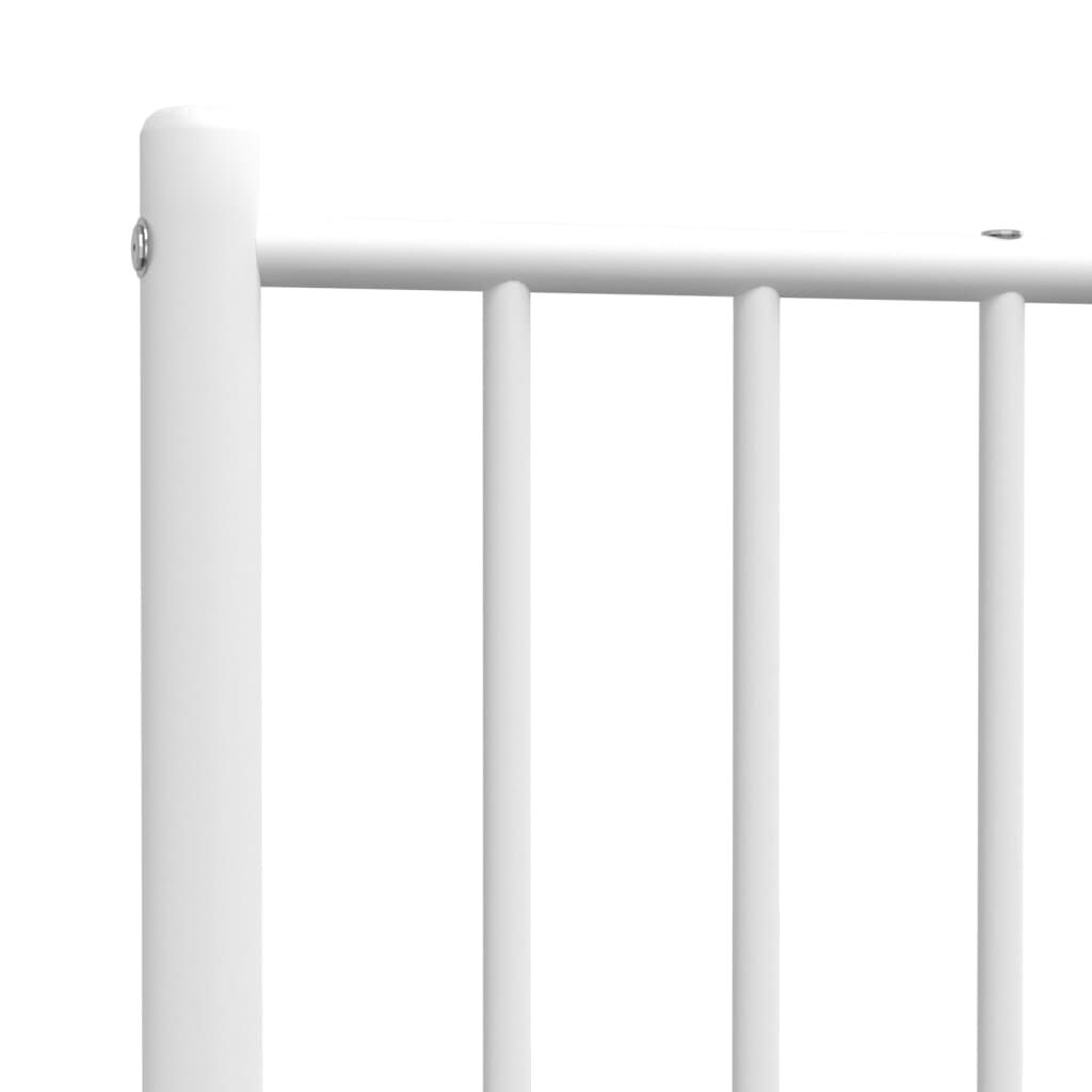 vidaXL Metal Headboard White 100 cm