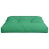 vidaXL Pallet Cushion Green 70x70x12 cm Fabric