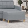 vidaXL Footstool Light Grey 70x55x41 cm Fabric