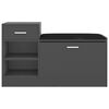 vidaXL Shoe Bench Grey 94.5x31x57 cm Engineered Wood