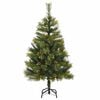 vidaXL Artificial Hinged Christmas Tree with Cones 120 cm