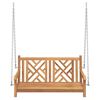 vidaXL Swing Bench Other Brown 114 x 60 x 64 cm Solid teak wood