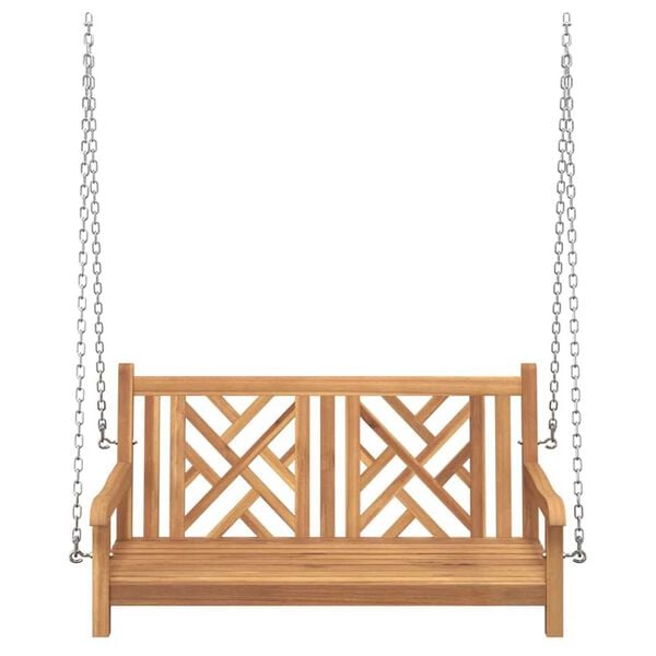 vidaXL Swing Bench Other Brown 114 x 60 x 64 cm Solid teak wood