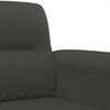 vidaXL 3-Seater Sofa Dark Grey 180 cm Microfibre Fabric