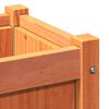 vidaXL Garden Planter Wax Brown 60x31x31 cm Solid Wood Pine