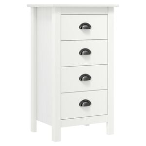 vidaXL Sideboard Hill White 46x35x80 cm Solid Pine Wood