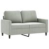 vidaXL 2-Seater Sofa Light Grey 120 cm Velvet
