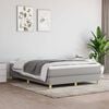 vidaXL Box Spring Bed Frame Light Grey Queen Fabric (US Only)
