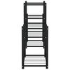 vidaXL Flower Stand 83x25x60 cm Black Iron
