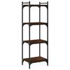 vidaXL Bookcase 4-Tier Brown Oak 40x30x120 cm Engineered Wood