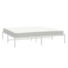 vidaXL Metal Bed Frame without Mattress White 193x203cm