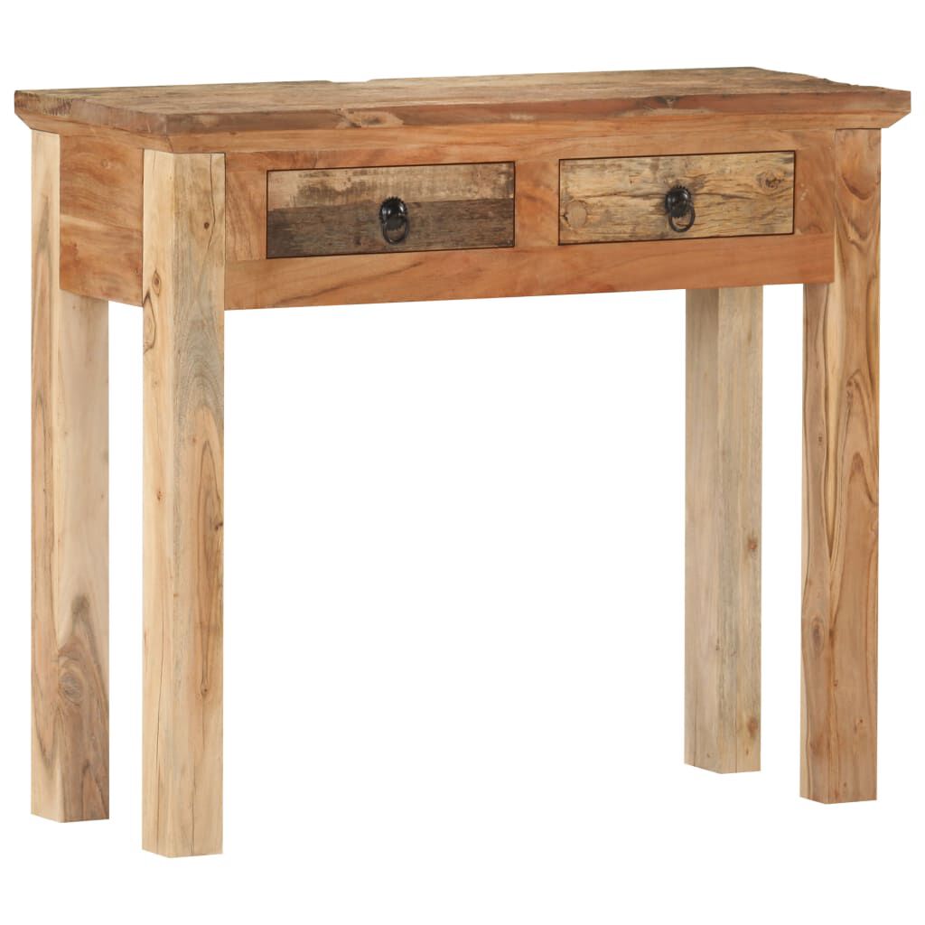 vidaXL Console Table 90.5x30x75cm Solid Acacia Wood and Reclaimed Wood