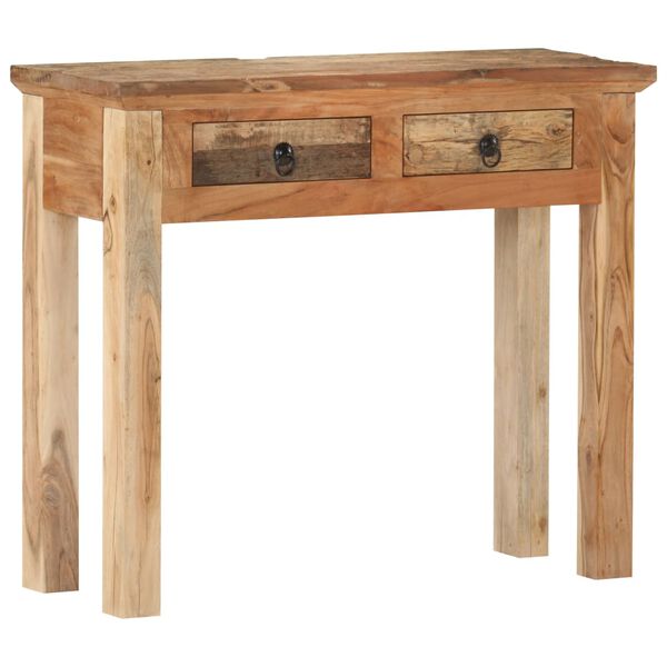 vidaXL Console Table 90.5x30x75cm Solid Acacia Wood and Reclaimed Wood